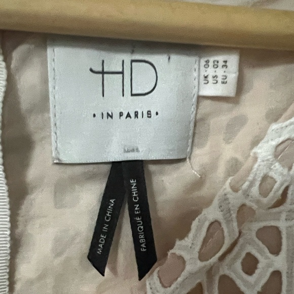 Anthropology HD in Paris Cream Eyelet Mini Dress - Picture 4 of 5